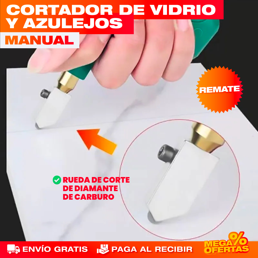 Cortador de Vidrio Manual Profesional
