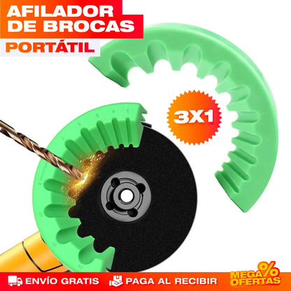 Afilador de Brocas Portátil – Promo 3x1