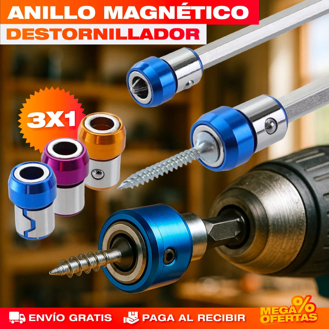 Anillo Magnético para Destornillador – Promo 3x1