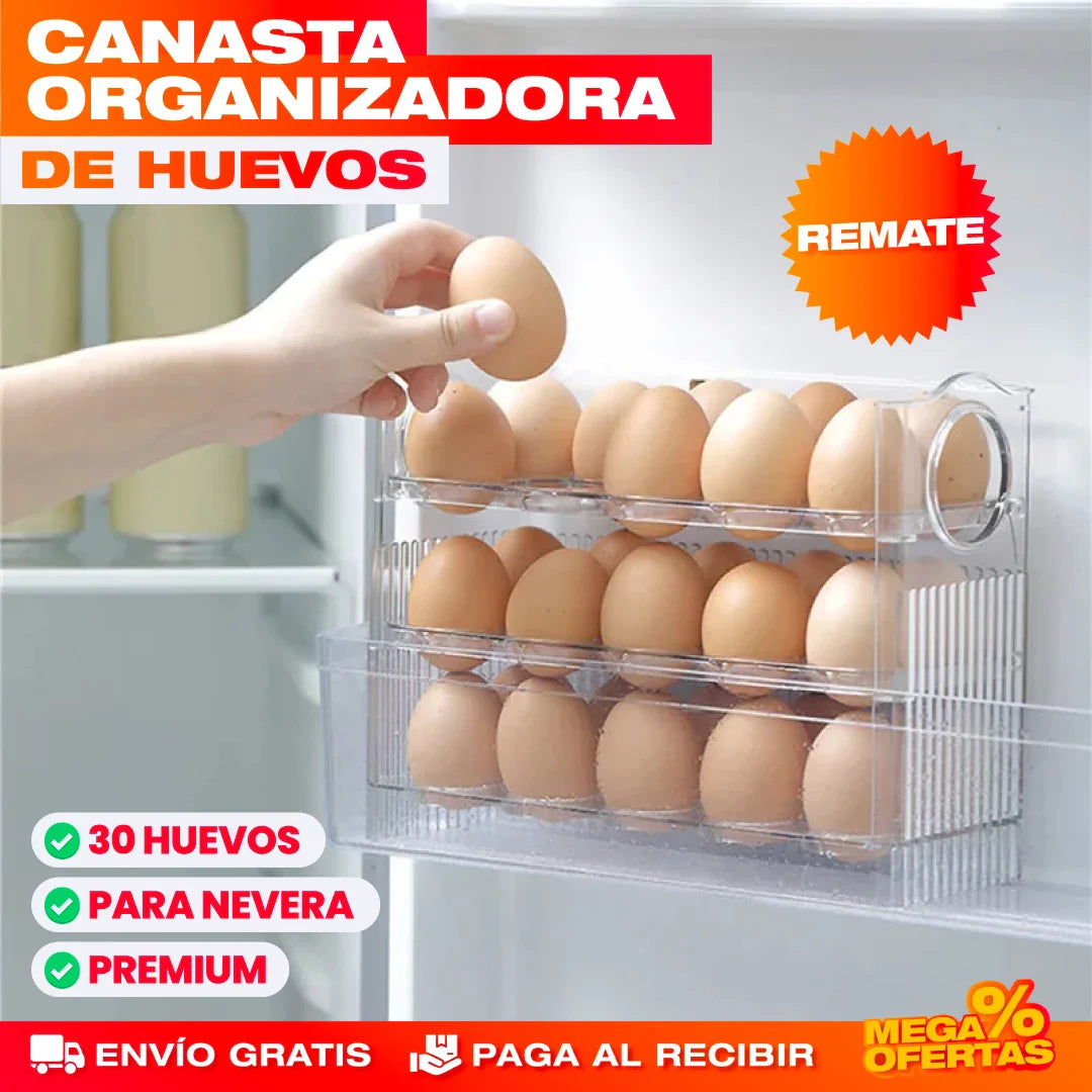 Canasta Organizadora de Huevos Premium