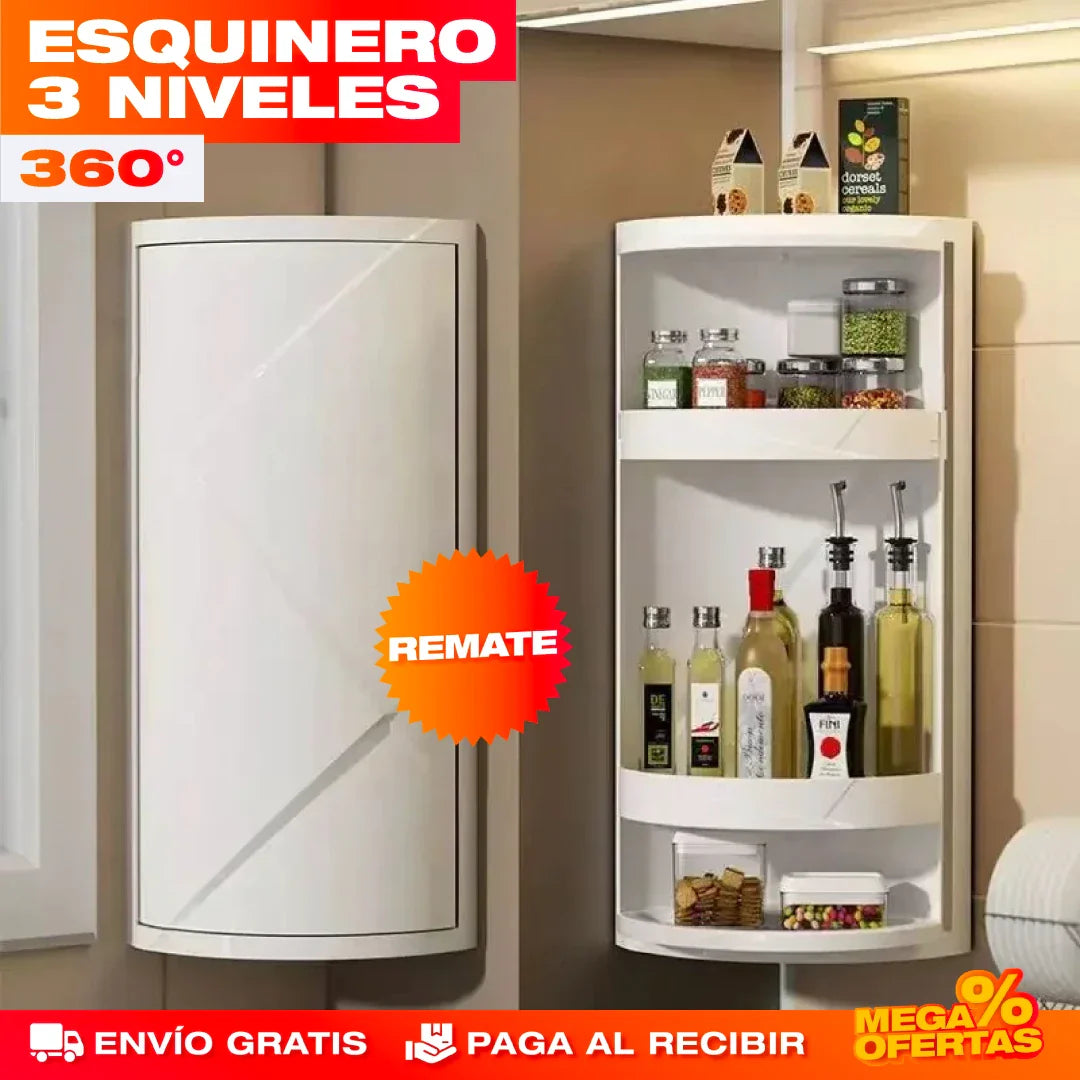 Esquinero Organizador Giratorio 360° – Promo Liquidación