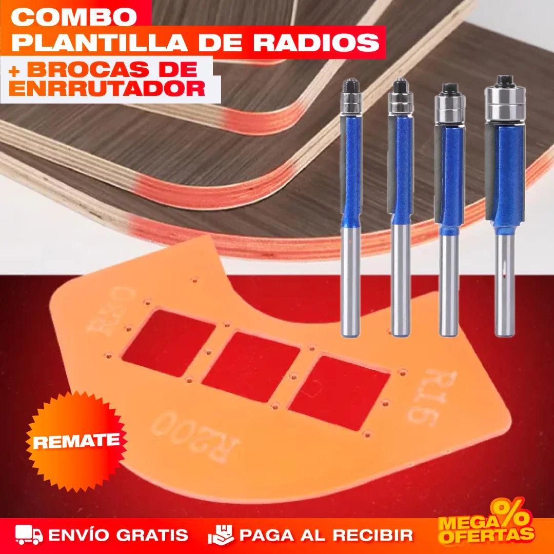 ProCorte 360™ – Plantillas de Corte para Esquinas + Brocas de Enrutador de Precisión