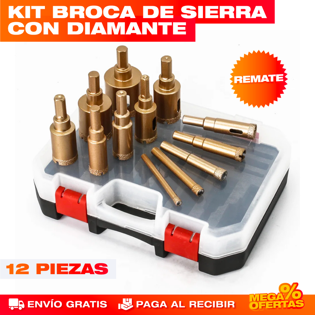Kit de Brocas de Sierra Diamantadas