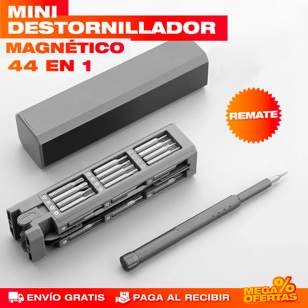 Kit Mini Destornillador Magnético 44 en 1