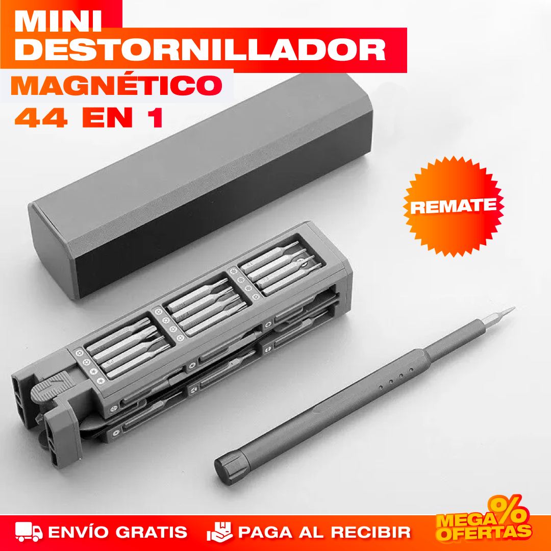 Kit Mini Destornillador Magnético 44 en 1
