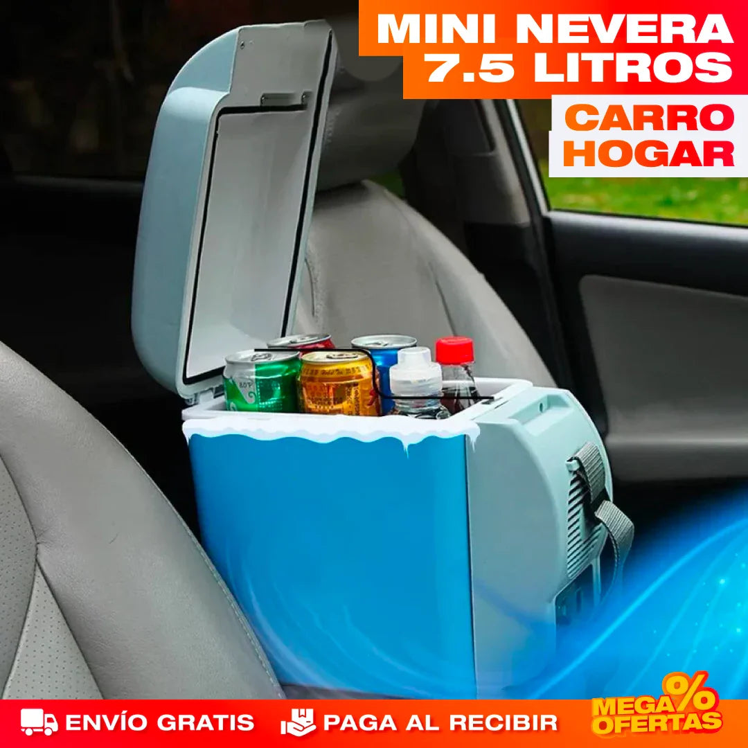 Mini Nevera 7.5 Litros para Carro y Hogar