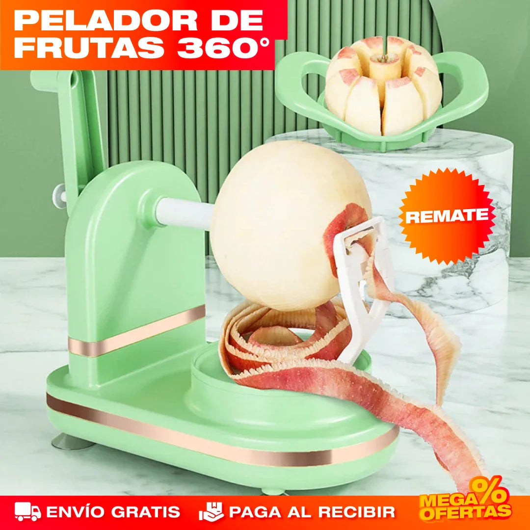 Pelador de Frutas Giratorio 360°