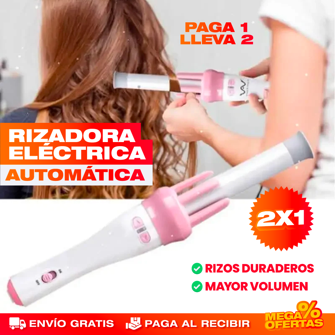 Rizadora Eléctrica Giratoria para Pelo – Promo 2x1