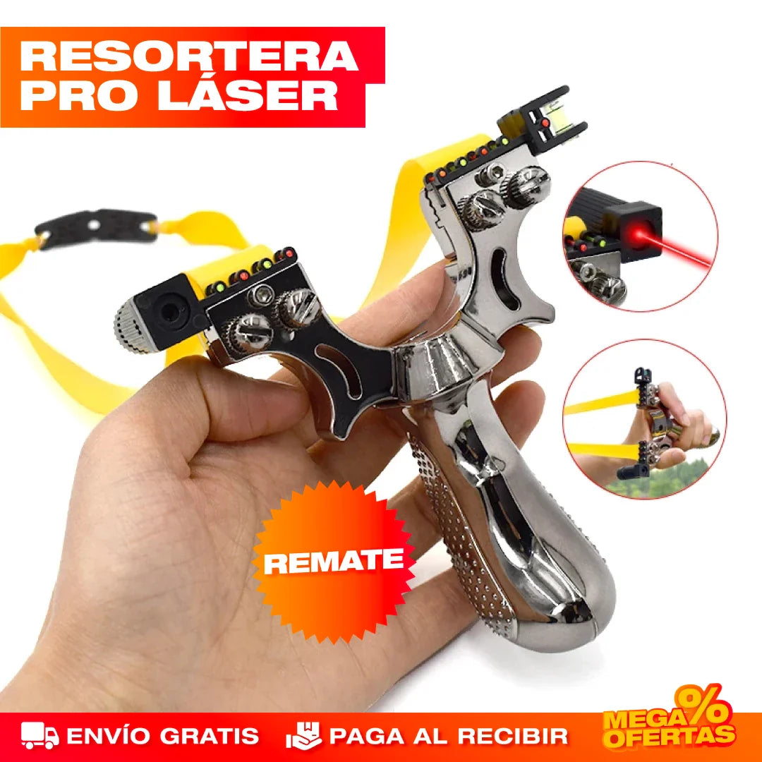 Resortera de Precisión con Láser
