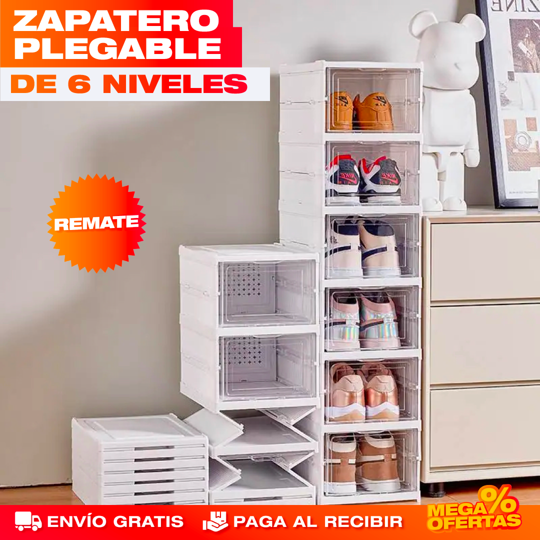 Zapatero Plegable de 6 Niveles