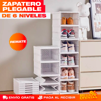 Zapatero Plegable de 6 Niveles