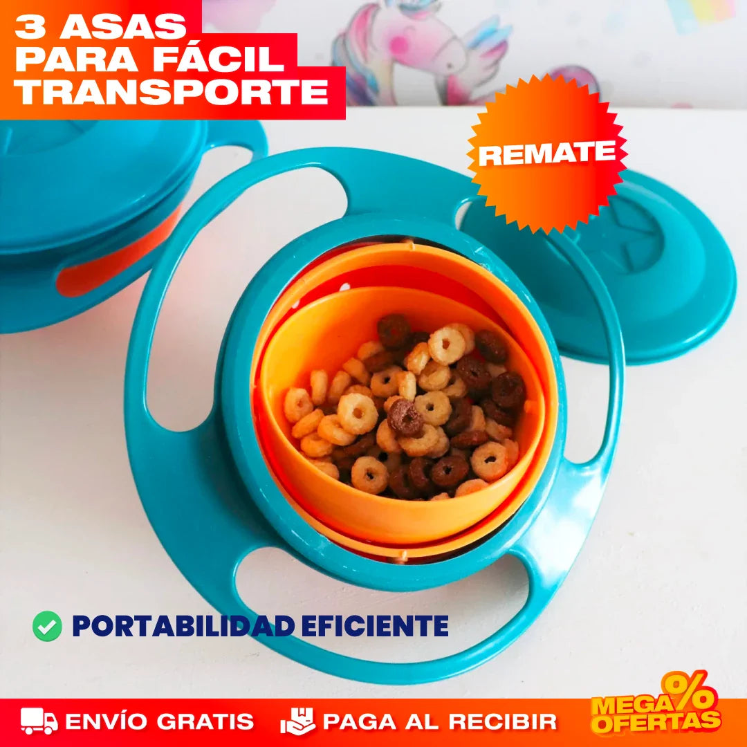 Plato Antiderrames para Niños