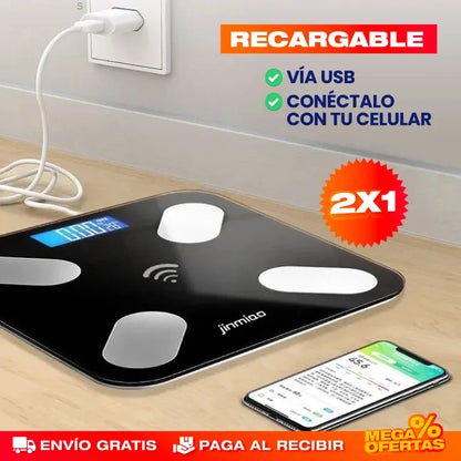 Báscula Inteligente Bluetooth – Promo 2x1