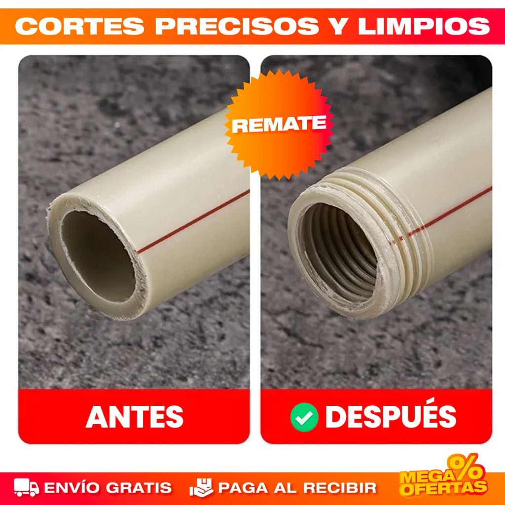 Guía de Roscado para Tubería PVC – Set x2