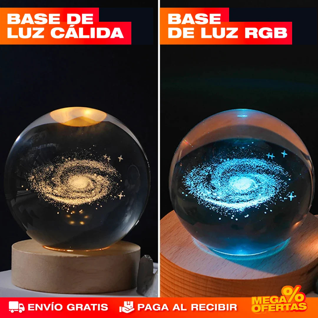 Lámpara Bola de Cristal LED 3D – Promo 2x1