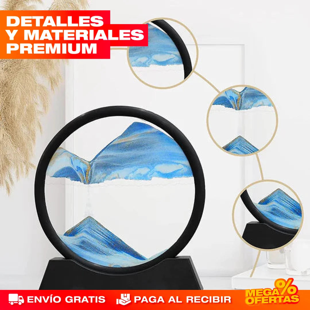 Lámpara Reloj de Arena 3D