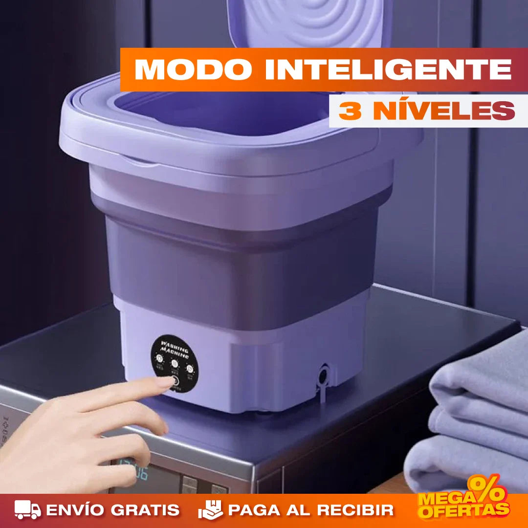 Lavadora Plegable y Portátil de 5 Litros
