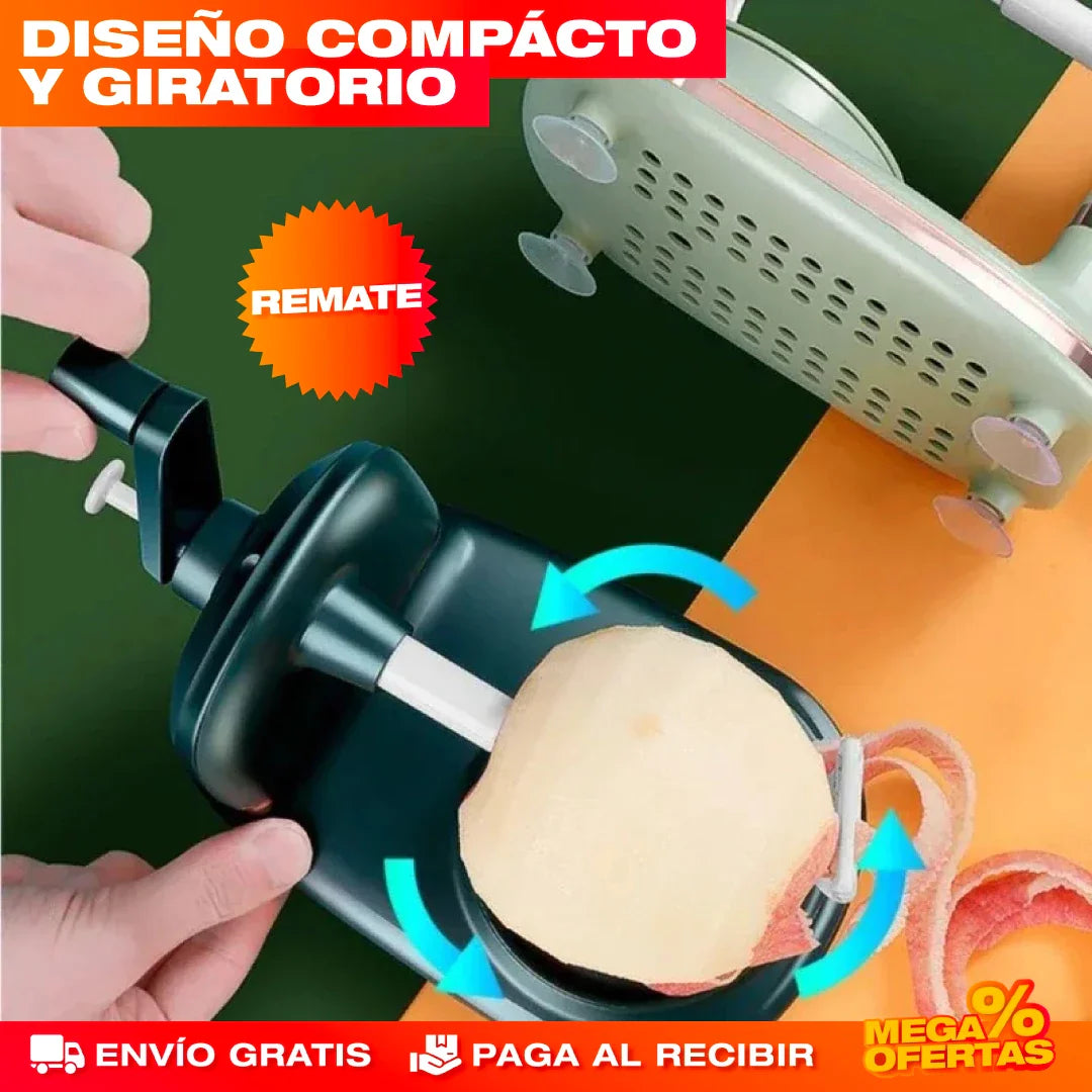 Pelador de Frutas Giratorio 360°