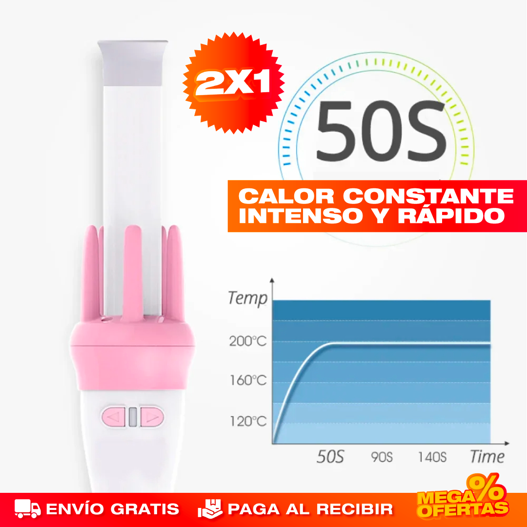 Rizadora Eléctrica Giratoria para Pelo – Promo 2x1