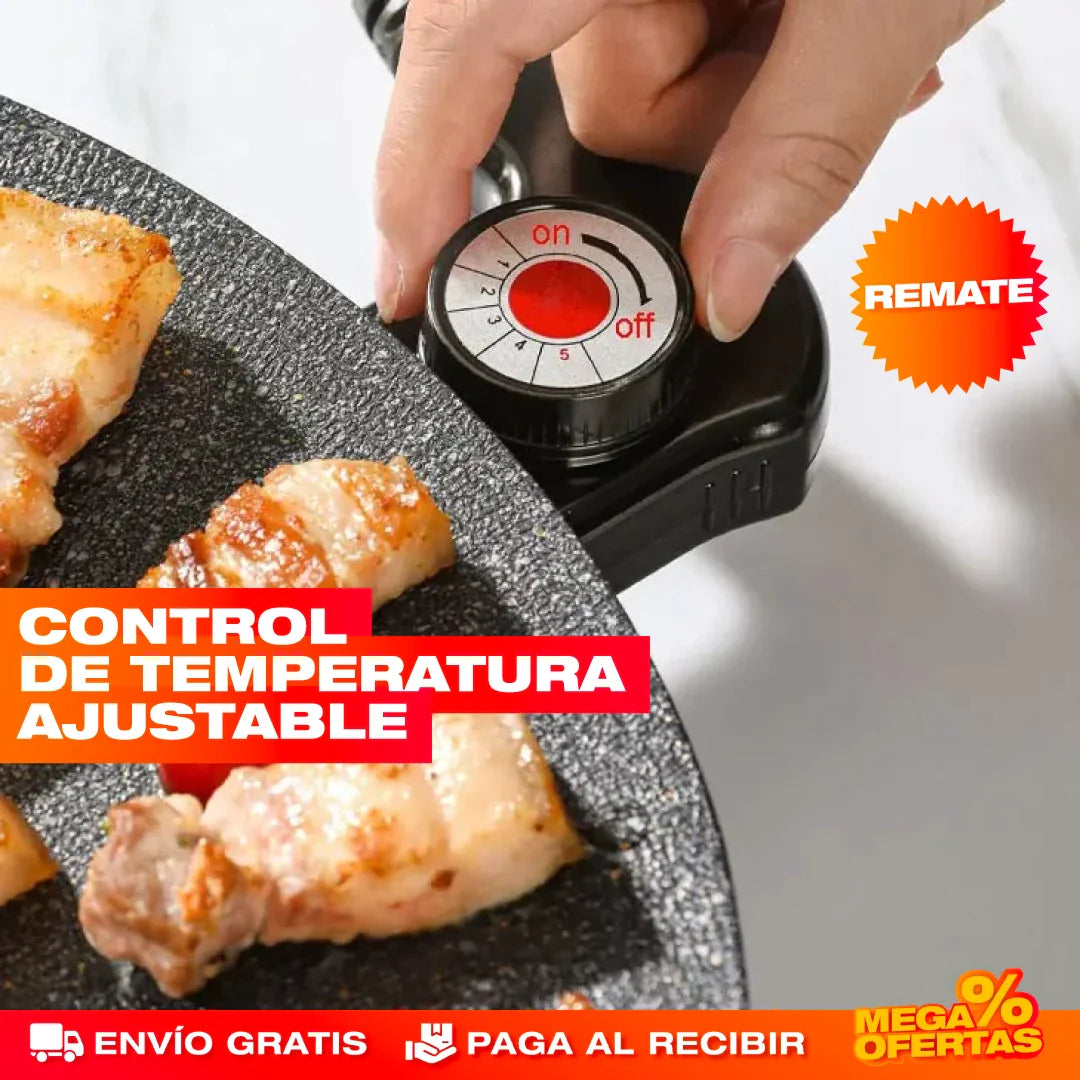 Sartén Eléctrica Antiadherente Tipo Coreana