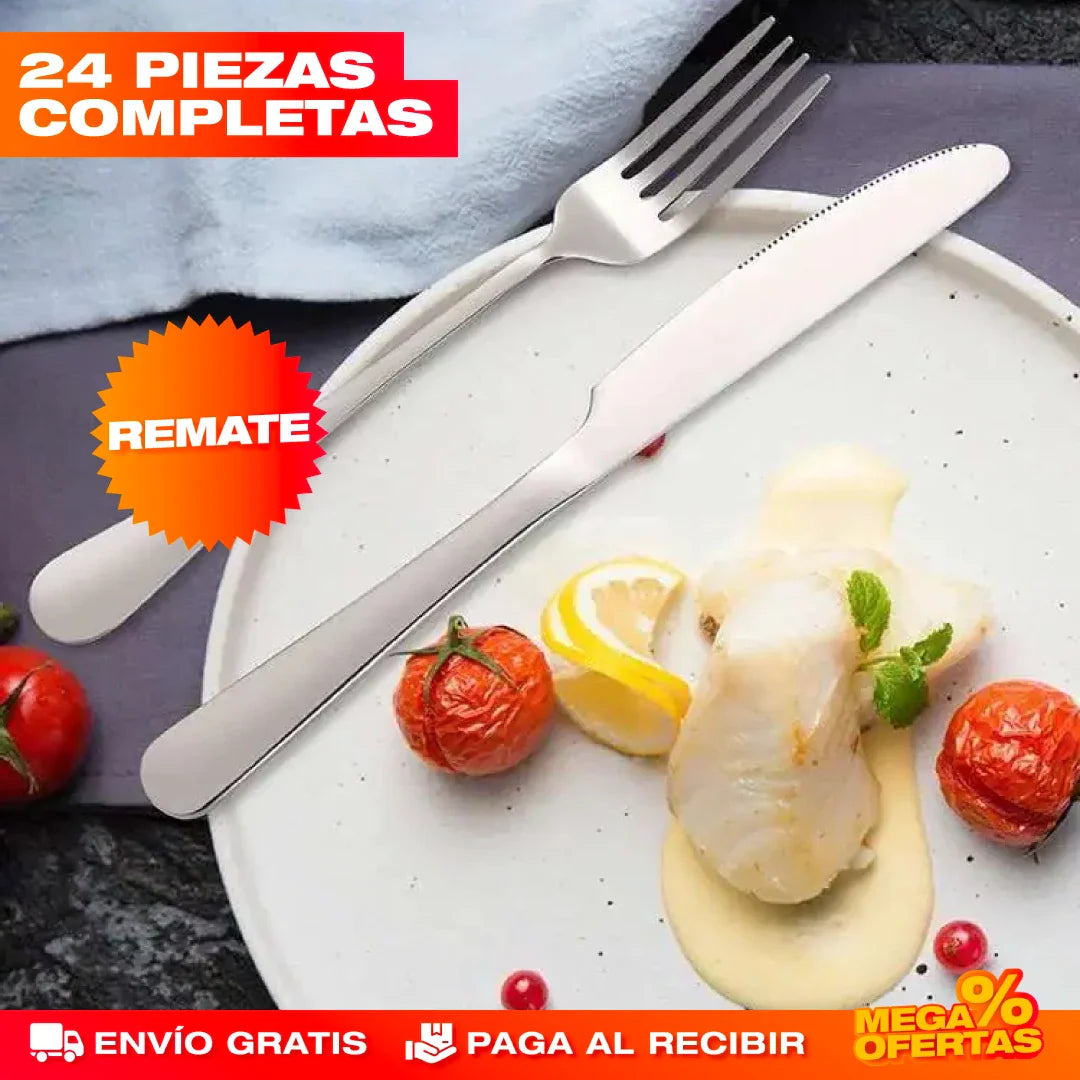 Set de Cubiertos de Lujo – 24 Piezas