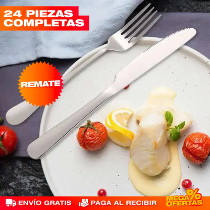Set de Cubiertos de Lujo – 24 Piezas