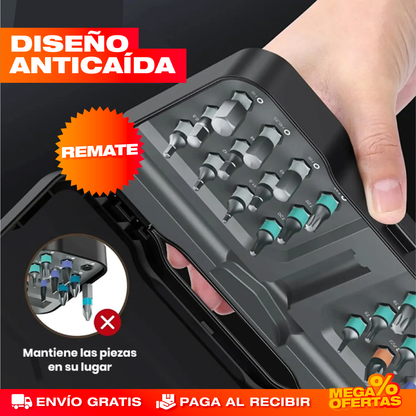 Set Destornillador Magnético 24 en 1
