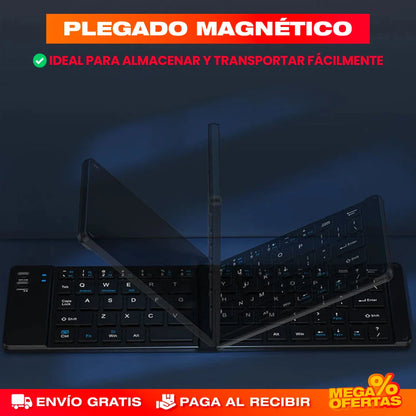 Mini Teclado Plegable Ultra Delgado Bluetooth