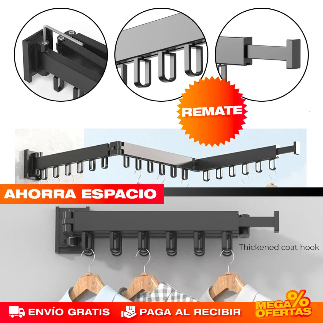 Gancho Tendedero Retráctil de Aluminio – Alta Calidad