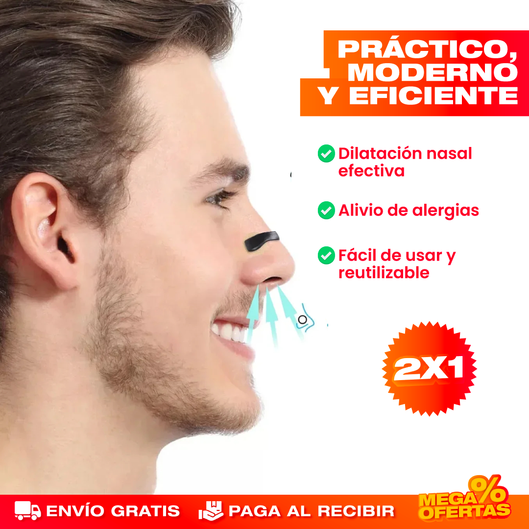 Tiras Nasales Magnéticas Antirronquidos y Deportivas – Promo 2x1