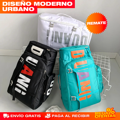 Morral Backpack Extra Grande Diseño Moderno – Negro