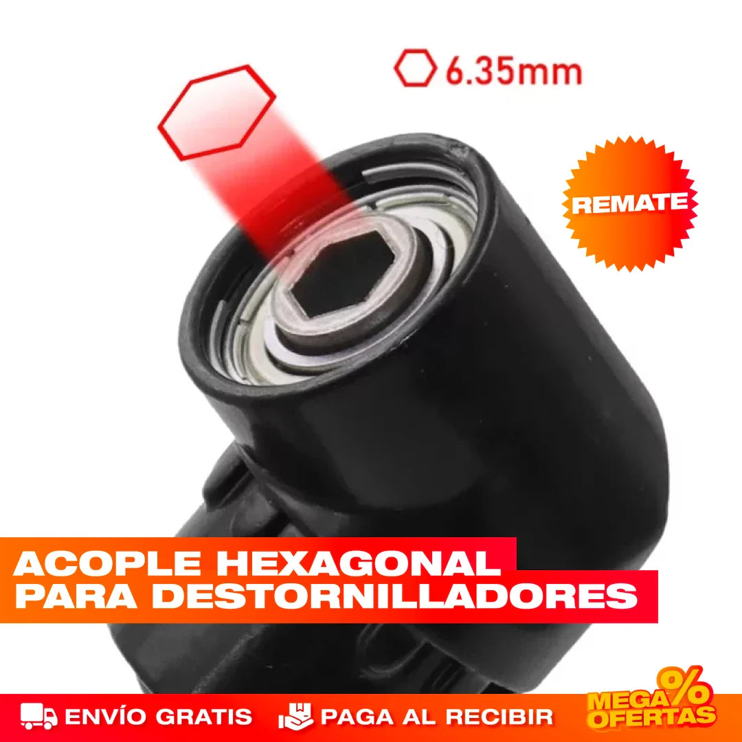Adaptador de Ángulo Recto para Destornillador – Promo 3x1
