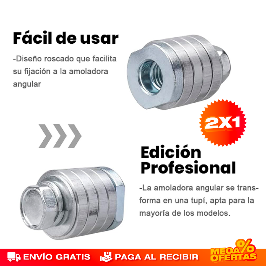 Adaptador de Amoladora a Ranuradora – Promo 2x1