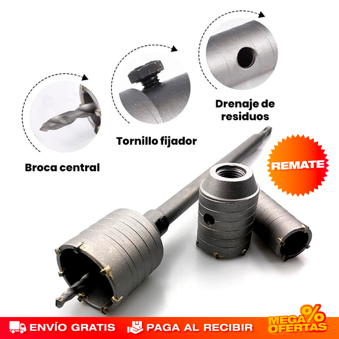 Brocas de Sierra para Concreto – Set 5 Piezas