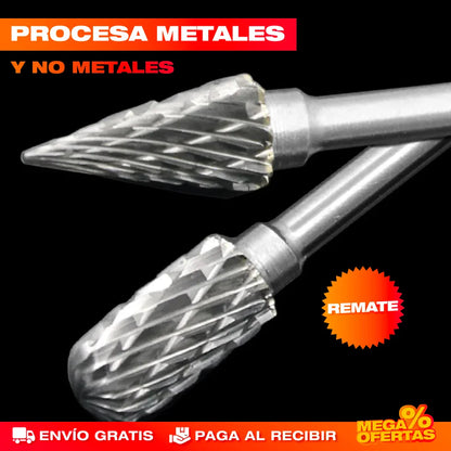 Brocas y Fresas de Carburo – Set x10