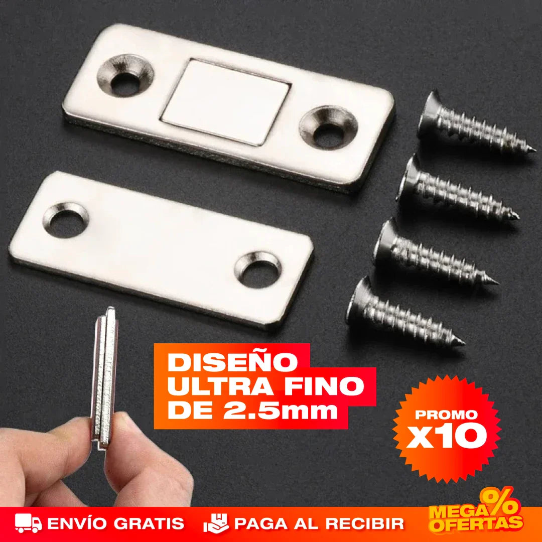 Cierres Magnéticos Ultrafinos – Set x10