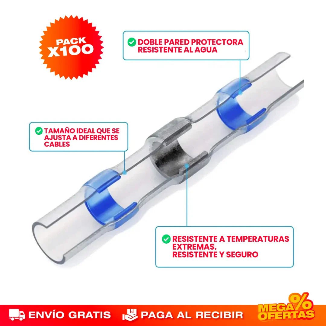 Conectores de Cables Térmicos – Kit x100