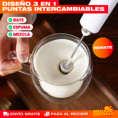 Espumador de Leche 3 en 1 con Base