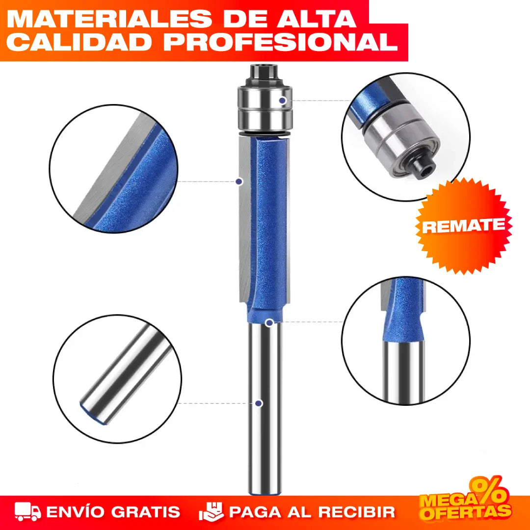ProCorte 360™ – Plantillas de Corte para Esquinas + Brocas de Enrutador de Precisión