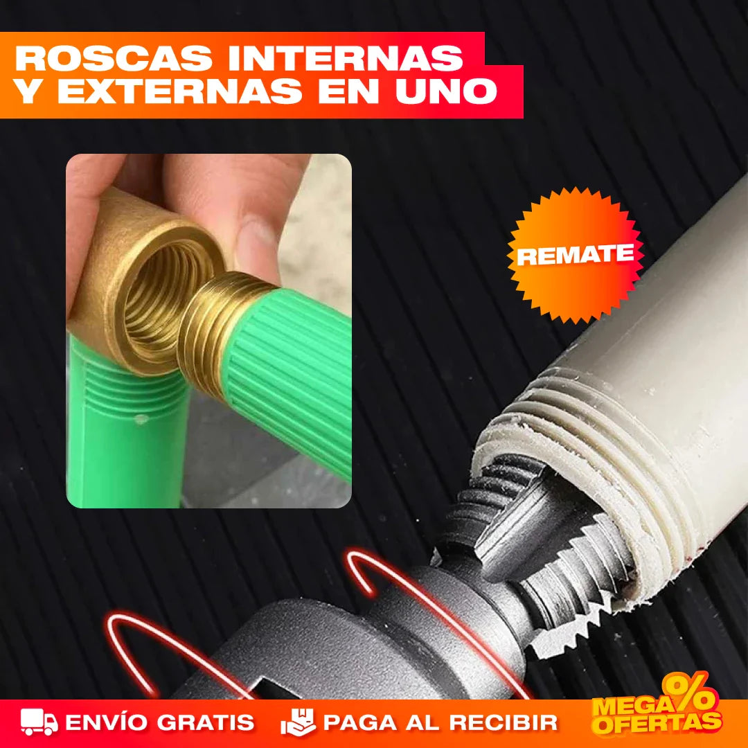 Guía de Roscado para Tubería PVC – Set x2
