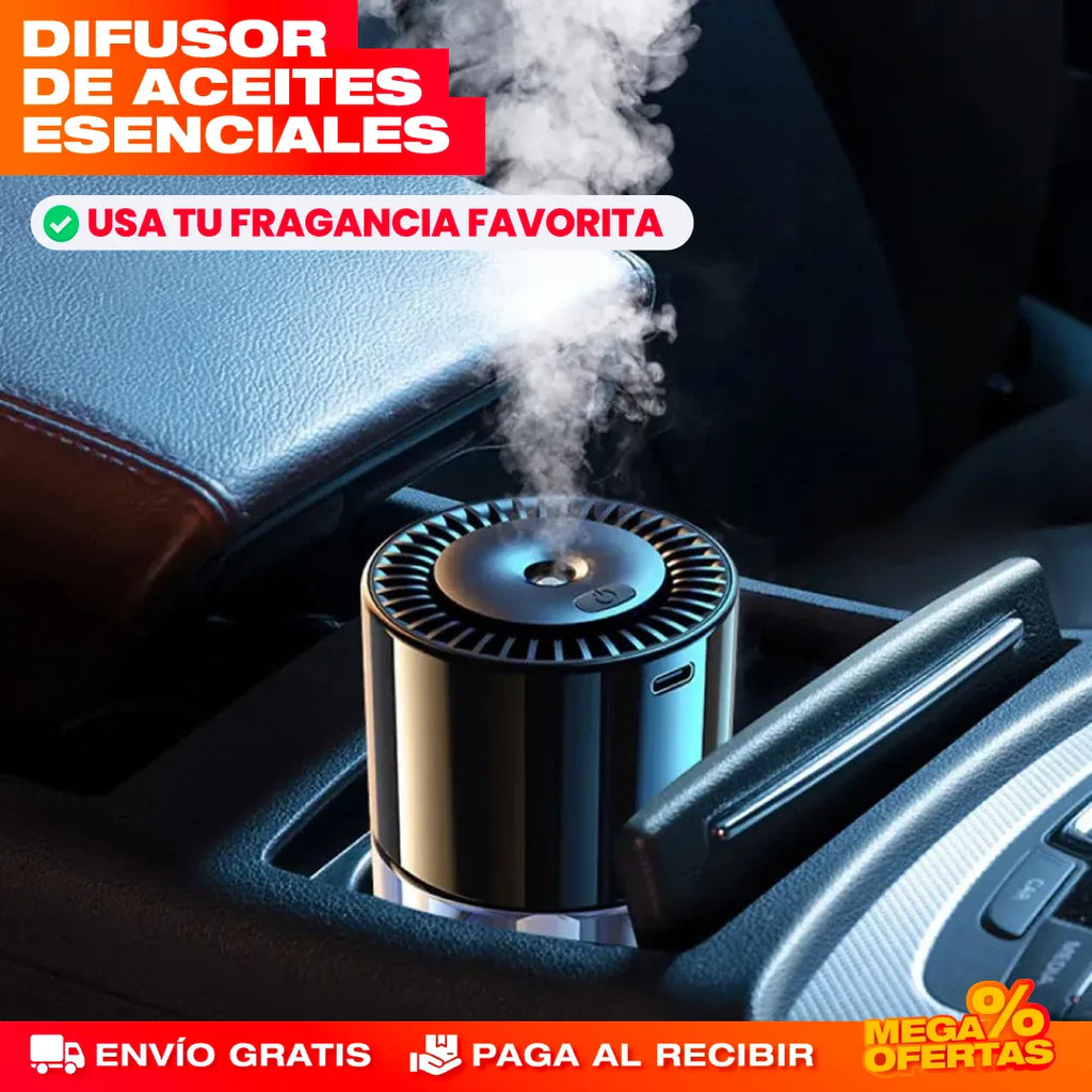 Humidificador Difusor Recargable para Carro