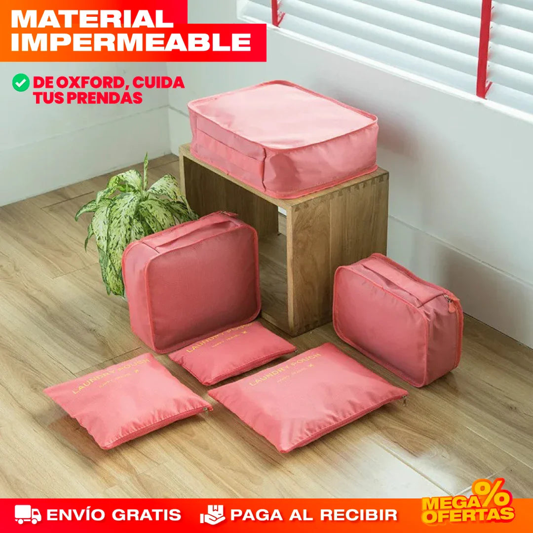 Kit de Bolsas de Viaje 6 en 1