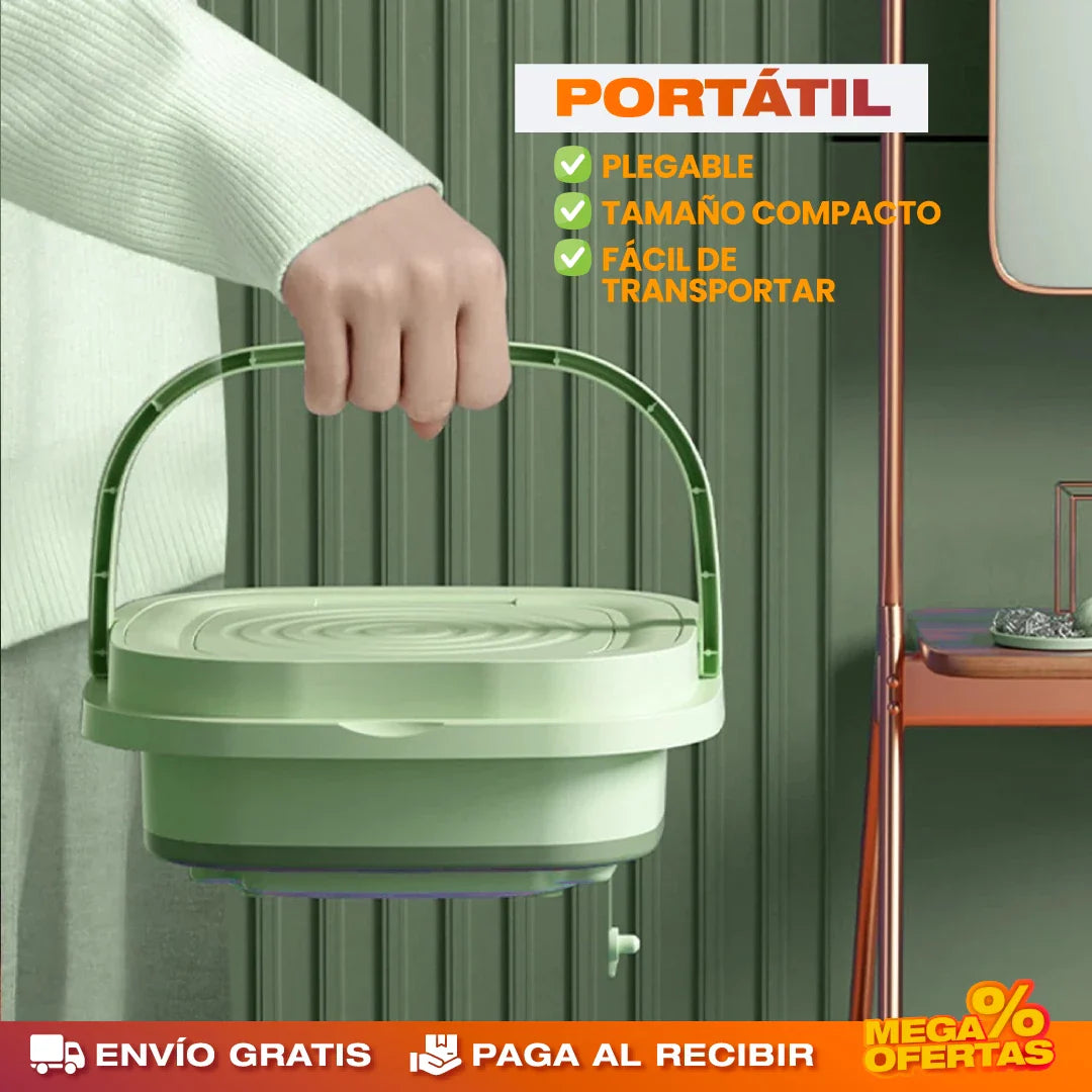 Lavadora Plegable y Portátil de 5 Litros