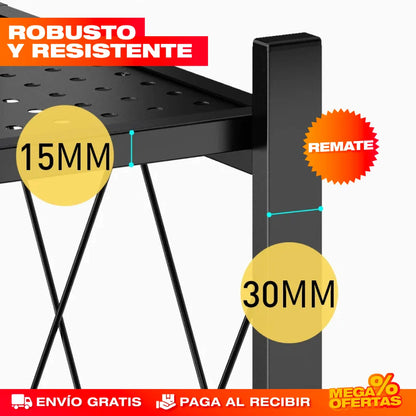 Estante Organizador Plegable de Metal – 5 Pisos