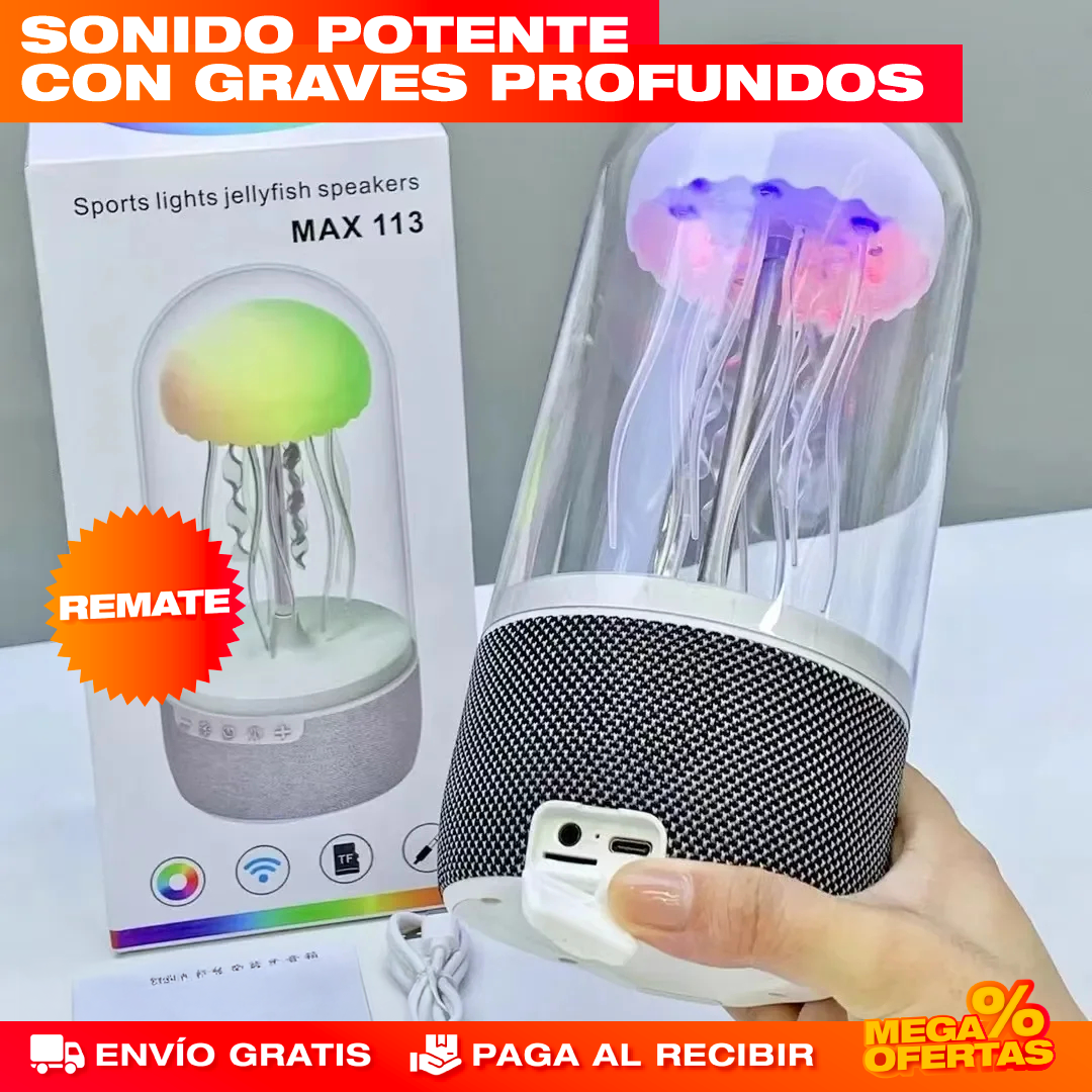 Parlante Bluetooth con Luces Medusa