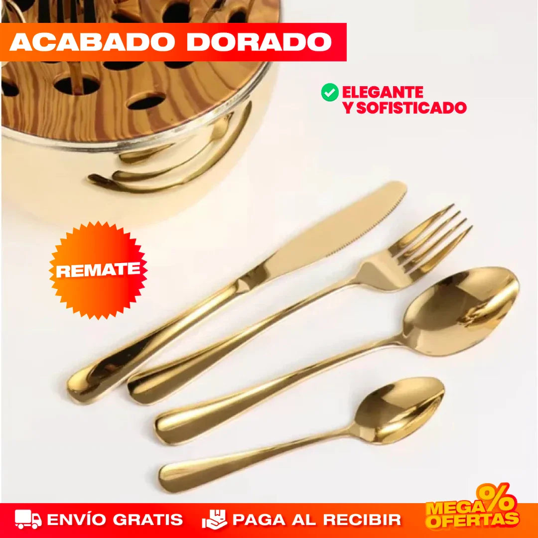 Set de Cubiertos de Lujo – 24 Piezas