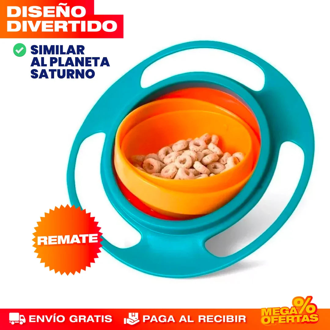 Plato Antiderrames para Niños