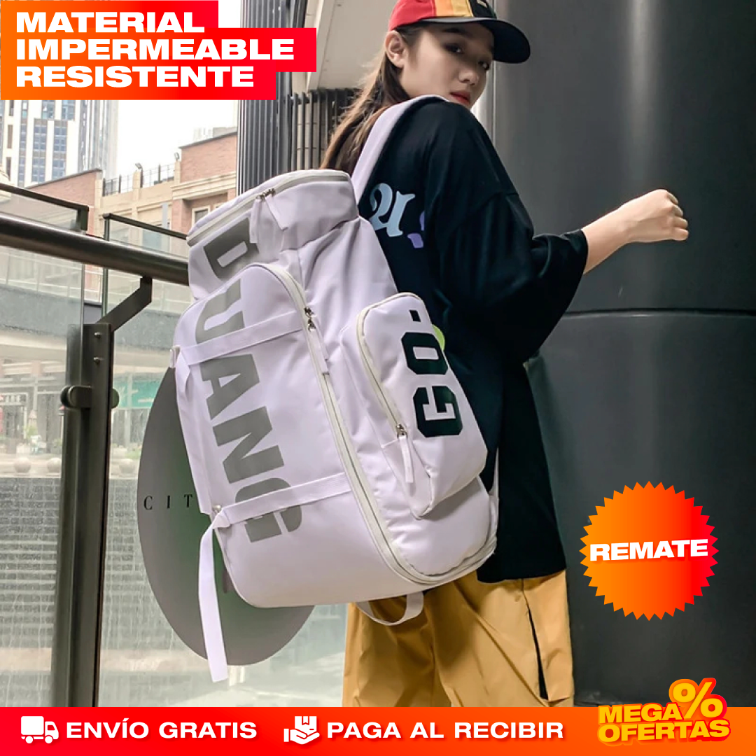 Morral Backpack Extra Grande Diseño Moderno – Negro