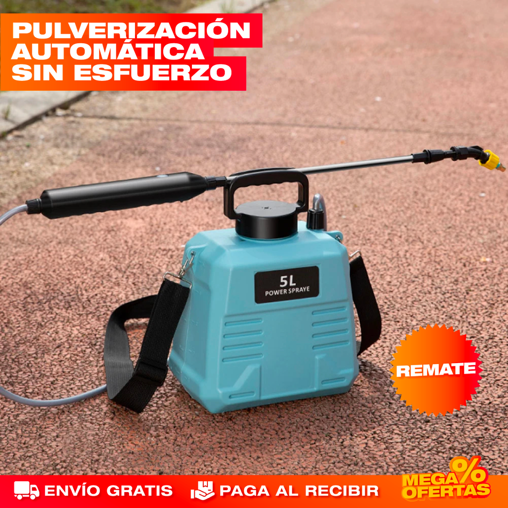Aspersor Eléctrico Profesional de 5 Litros