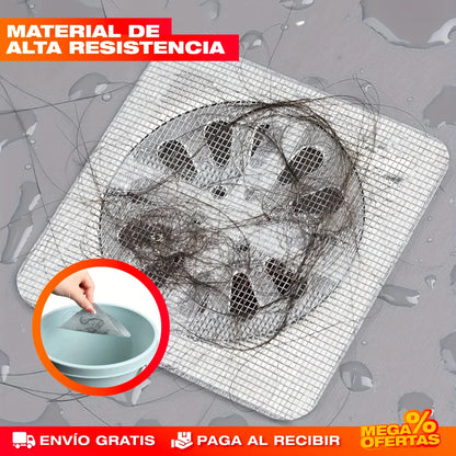 Malla Filtro Autoadhesiva para Ducha y Cocina – Set x20